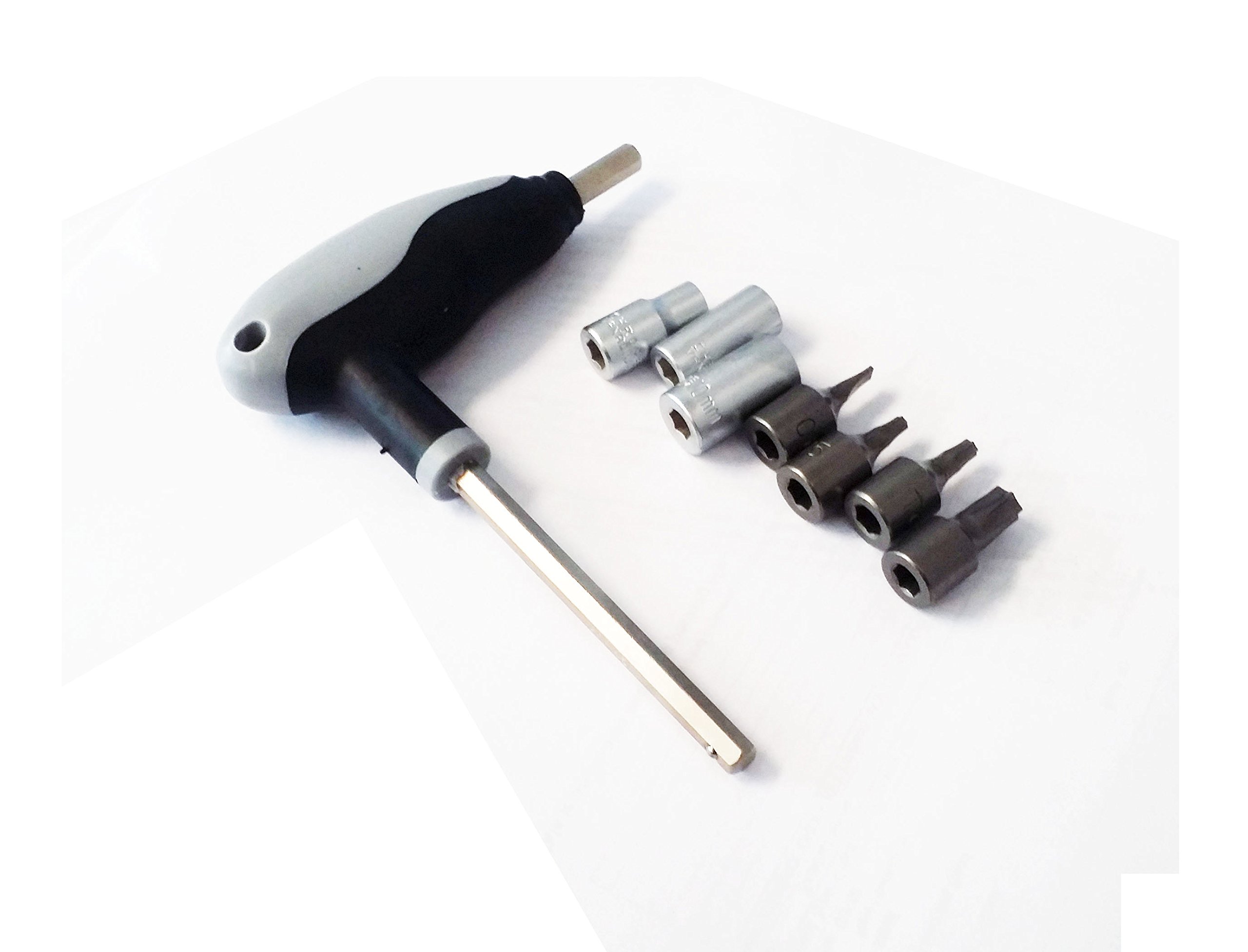 KTM T-WRENCH TOOL WITH 6/8/10MM/45MM TX-STAR BIT-SOCKET
